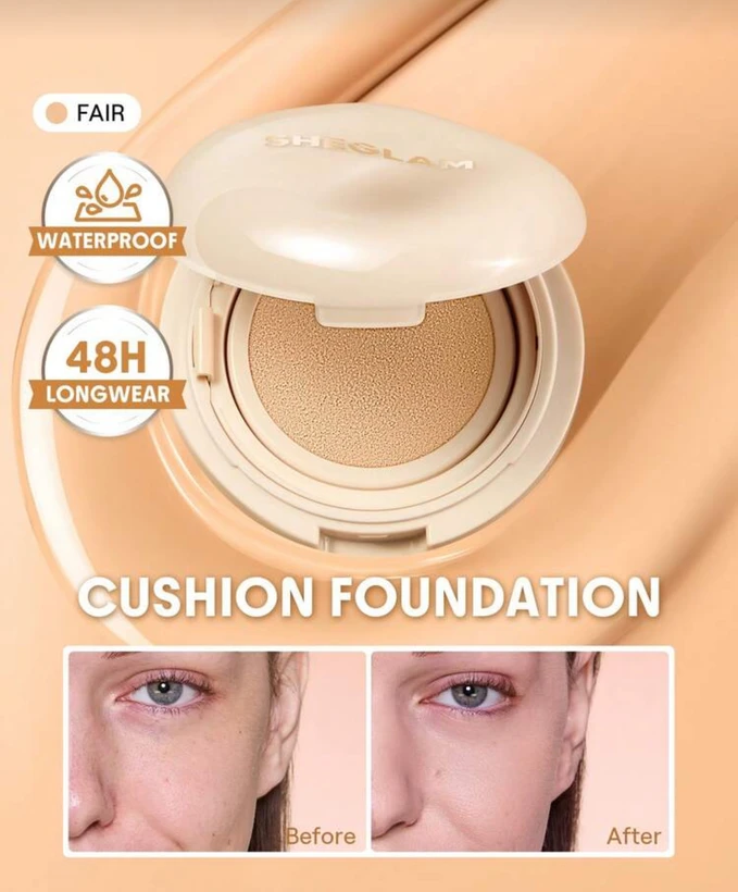 کرم پودر کوشن ماندگار شیگلم مدل گو اند لاک